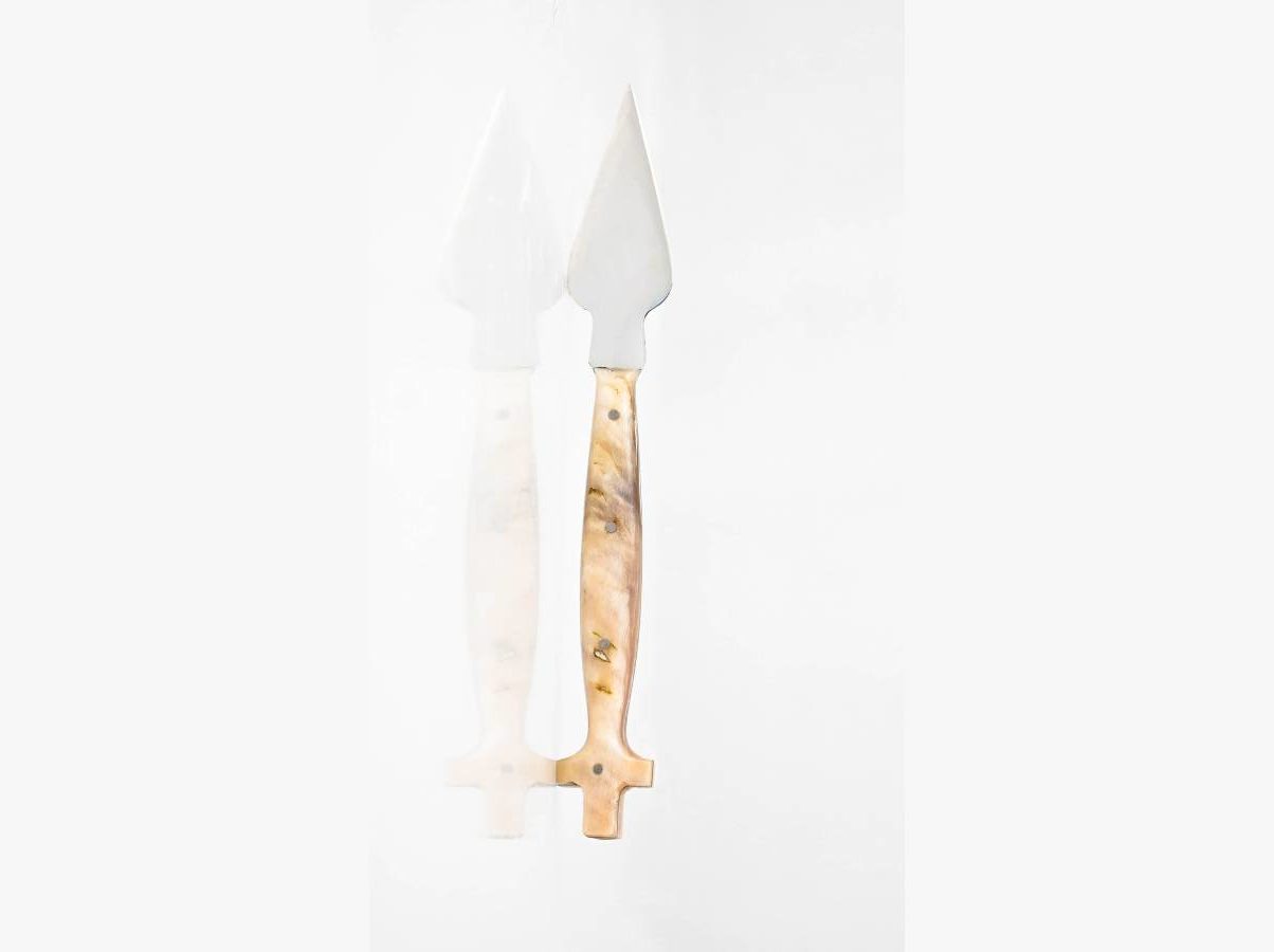 Spear(liturgy) with ram bone handle Spear(liturgy) with ram bone handle