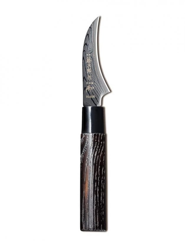 Tojiro Shippu Black DP Damascus Μαχαίρι Παπαγαλάκι Με Λαβή Καστανιάς 7 εκ Tojiro Shippu Black DP Damascus Μαχαίρι Παπαγαλάκι Με Λαβή Καστανιάς 7 εκ