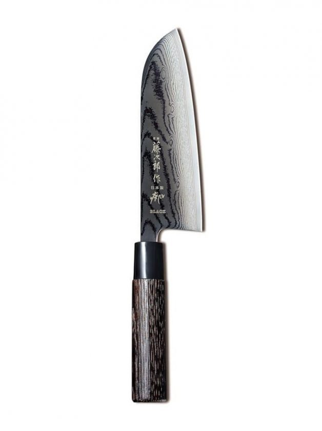 Tojiro Shippu Black DP Damascus Μαχαίρι Γενικής Χρήσης Santoku Με Λαβή Καστανιάς 16,5 εκ Tojiro Shippu Black DP Damascus Μαχαίρι Γενικής Χρήσης Santoku Με Λαβή Καστανιάς 16,5 εκ